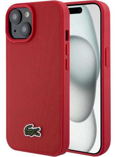 Funda Para iPhone 15 Lacoste Iconic Rojo