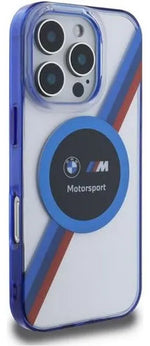Funda Para iPhone 16 Pro Max Bmw Tricolor Azul