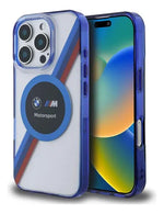 Funda Para iPhone 16 Pro Max Bmw Tricolor Azul