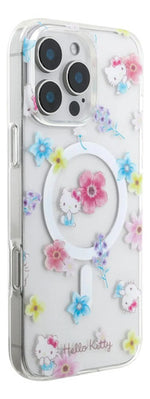 Funda Para iPhone 16 Pro Max Hello Kitty Joyful Transparente