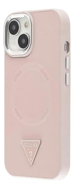 Funda Para iPhone 15 Guess Triangle Stand Rosa