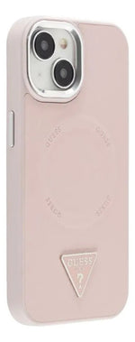 Funda Para iPhone 15 Guess Triangle Stand Rosa