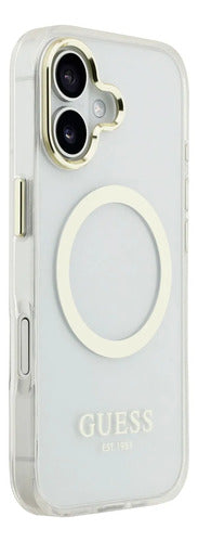 Funda Para iPhone 17 Guess Outline Oro
