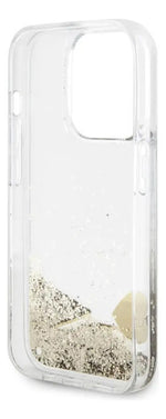 Funda Para iPhone 16 Pro Max Guess Glitter Gold Oro