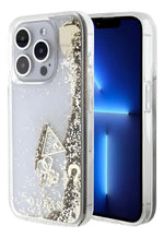 Funda Para iPhone 16 Pro Max Guess Glitter Gold Oro