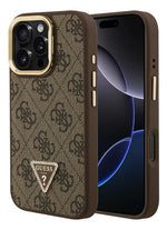 Funda Para iPhone 16 Pro Guess Triangle Café