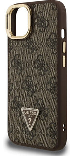Funda Para iPhone 14 Guess Triangle Stand Café