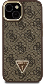 Funda Para iPhone 14 Guess Triangle Stand Café