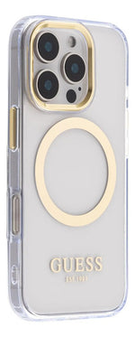 Funda Para iPhone 16 Pro Guess Outline Oro