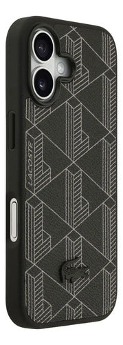 Funda Para iPhone 17 Lacoste Monogram Negro
