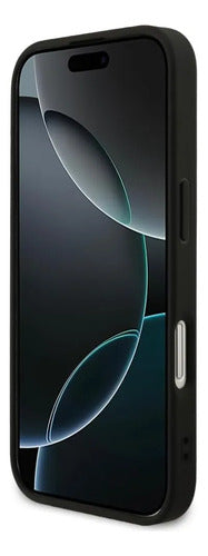 Funda Para iPhone 17 Guess Grained Negro