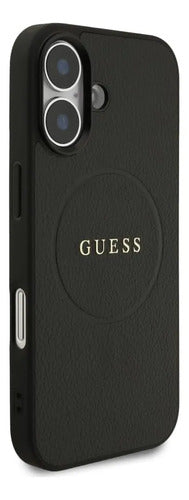 Funda Para iPhone 17 Guess Grained Negro