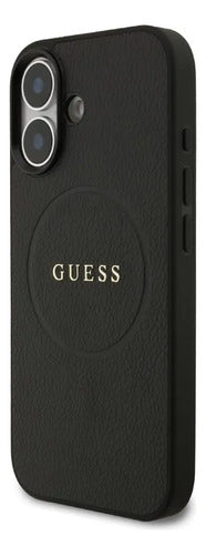 Funda Para iPhone 17 Guess Grained Negro