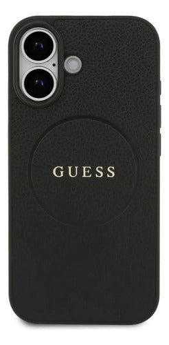 Funda Para iPhone 17 Guess Grained Negro