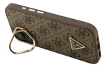 Funda Para iPhone 16 Guess Triangle Stand Café