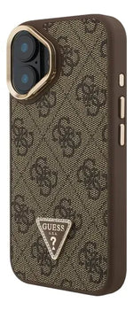 Funda Para iPhone 16 Guess Triangle Stand Café