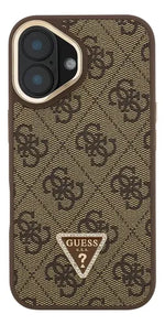 Funda Para iPhone 16 Guess Triangle Stand Café