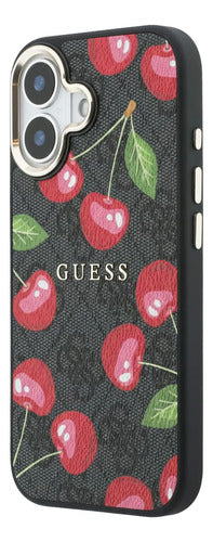 Funda Para iPhone 17 Guess Cherry Negro