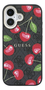Funda Para iPhone 17 Guess Cherry Negro