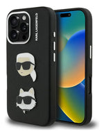 Funda Para iPhone 16 Pro Max Karl Lagerfeld Saffiano Negro