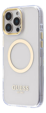 Funda Para iPhone 16 Pro Max Guess Outline Oro