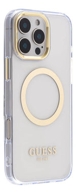 Funda Para iPhone 16 Pro Max Guess Outline Oro