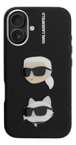 Funda Para iPhone 16 Karl Lagerfeld Saffiano Negro