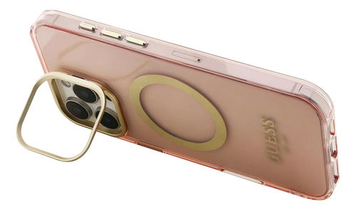 Funda Para iPhone 16 Pro Max Guess Outline Rosa