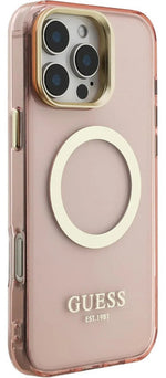 Funda Para iPhone 16 Pro Max Guess Outline Rosa