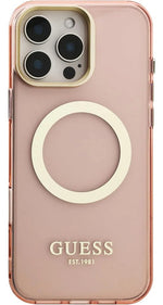Funda Para iPhone 16 Pro Max Guess Outline Rosa