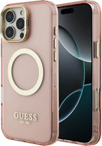 Funda Para iPhone 16 Pro Max Guess Outline Rosa