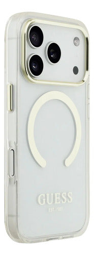 Funda Para iPhone 17 Pro Guess Outline Oro