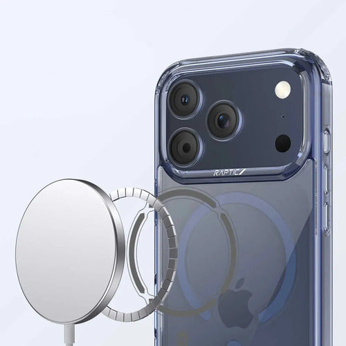 Funda Para iPhone 17 Pro Max Raptic Air Clear Azul