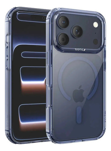 Funda Para iPhone 17 Pro Max Raptic Air Clear Azul