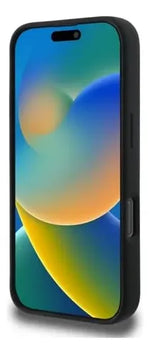 Funda Para iPhone 16 Pro Max Karl Lagerfeld Silicon Heads Negro