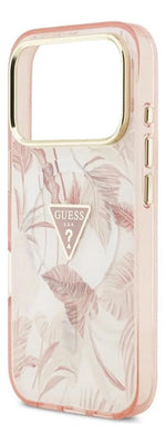 Funda Para iPhone 17 Pro Max Guess Leaves Rosa