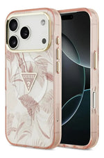 Funda Para iPhone 17 Pro Max Guess Leaves Rosa
