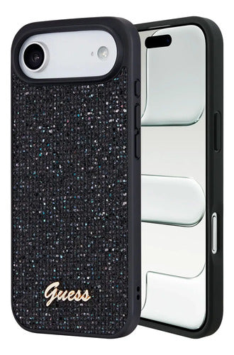 Funda Para iPhone 17 Air Guess Midnight Scrip Negro