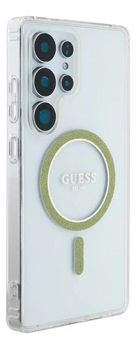 Funda Para Galaxy S25 Ultra Guess Sparkle Transparente