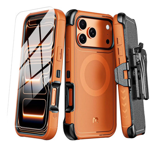 Funda Para iPhone 17 Pro Max Mybat Pro Maverick Naranja