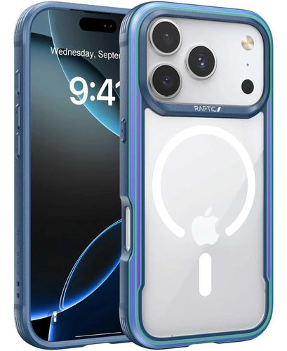 Funda Para iPhone 17 Pro Max Raptic Shield Aluminio Tornasol