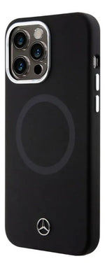 Funda Para iPhone 15 Pro Max Mercedes Benz Noir Silicon Negro
