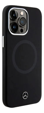 Funda Para iPhone 15 Pro Max Mercedes Benz Noir Silicon Negro