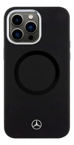 Funda Para iPhone 15 Pro Max Mercedes Benz Noir Silicon Negro