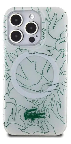 Funda Para iPhone 15 Pro Max Lacoste Shape Blanco