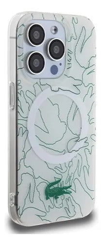 Funda Para iPhone 15 Pro Max Lacoste Shape Blanco