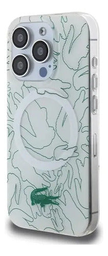 Funda Para iPhone 15 Pro Max Lacoste Shape Blanco