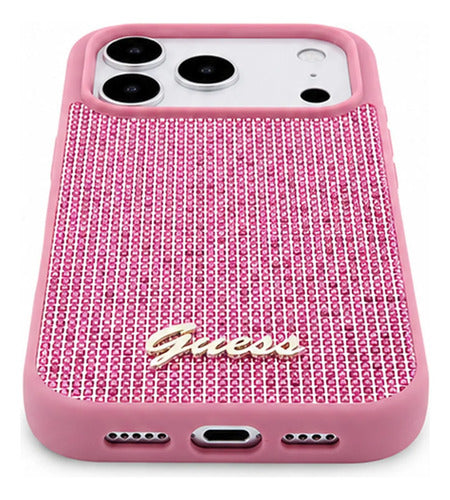 Funda Para iPhone 17 Pro Max Guess Midnight Rosa