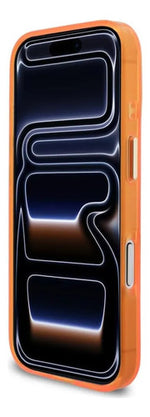 Funda Para iPhone 17 Pro Max Guess Script Metal Naranja
