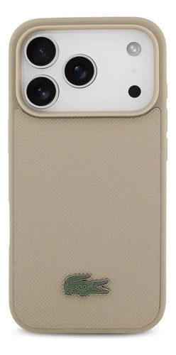 Funda Para iPhone 17 Pro Lacoste Iconic Café